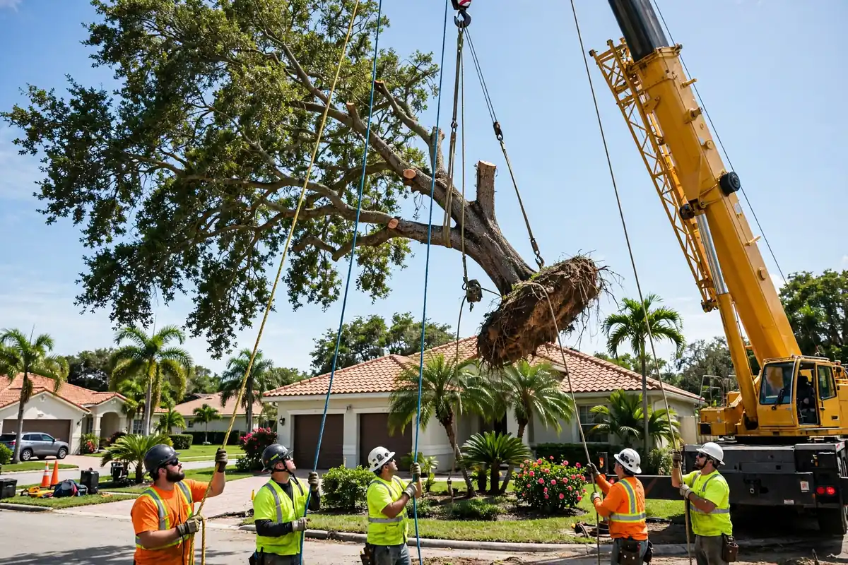 Tree Service Buckingham FL — crew at work in Lehigh Acres Florida